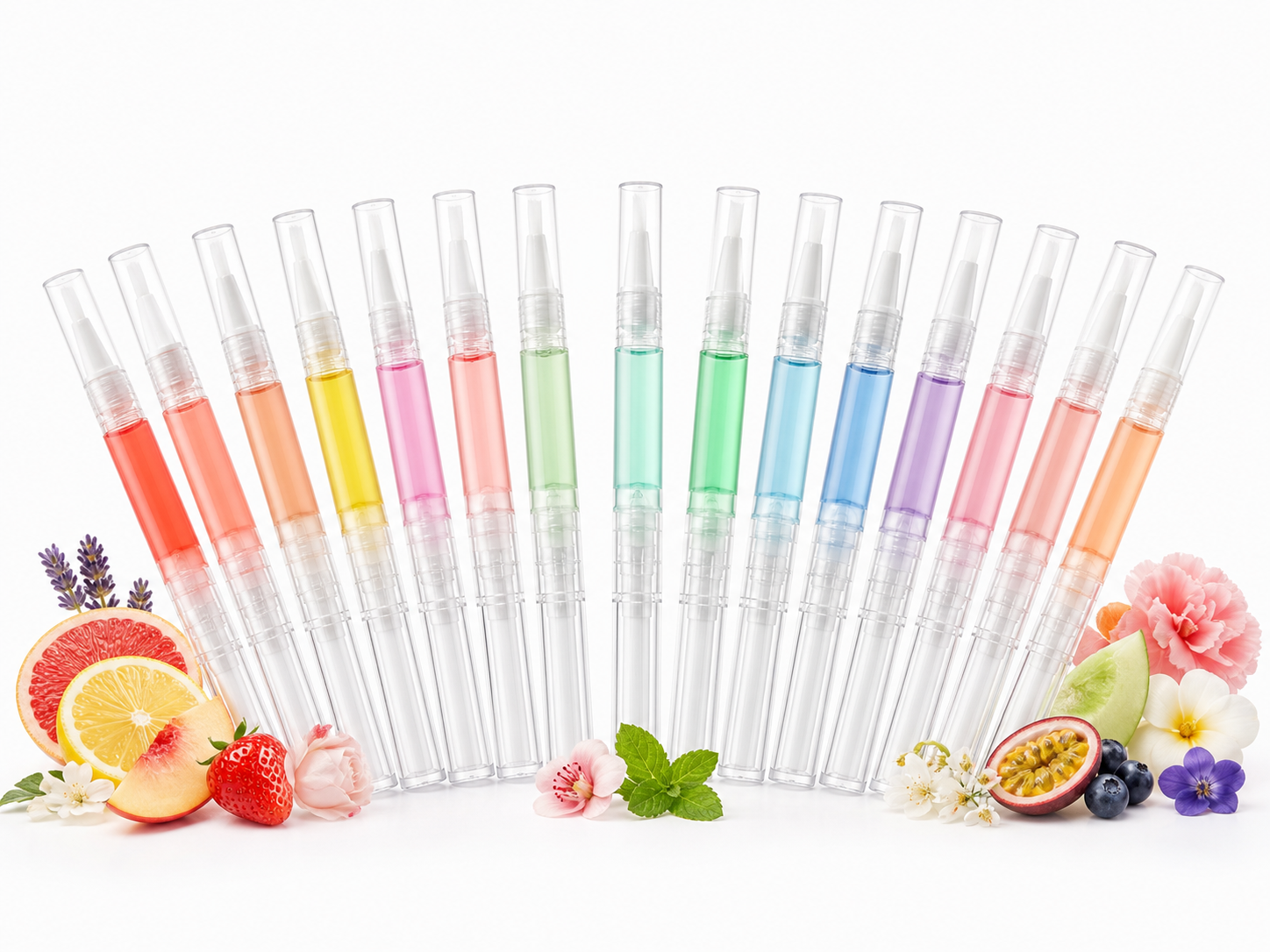 5ml nourishing cuticle oil pens in assorted fragrance colors