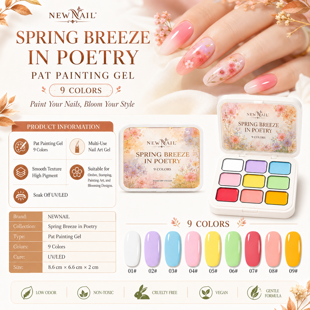 Custom logo Pat Gel packaging