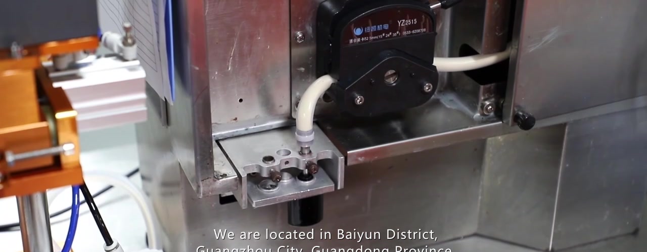 Bottle decoration workstation from GZ New Nail supplied factory video