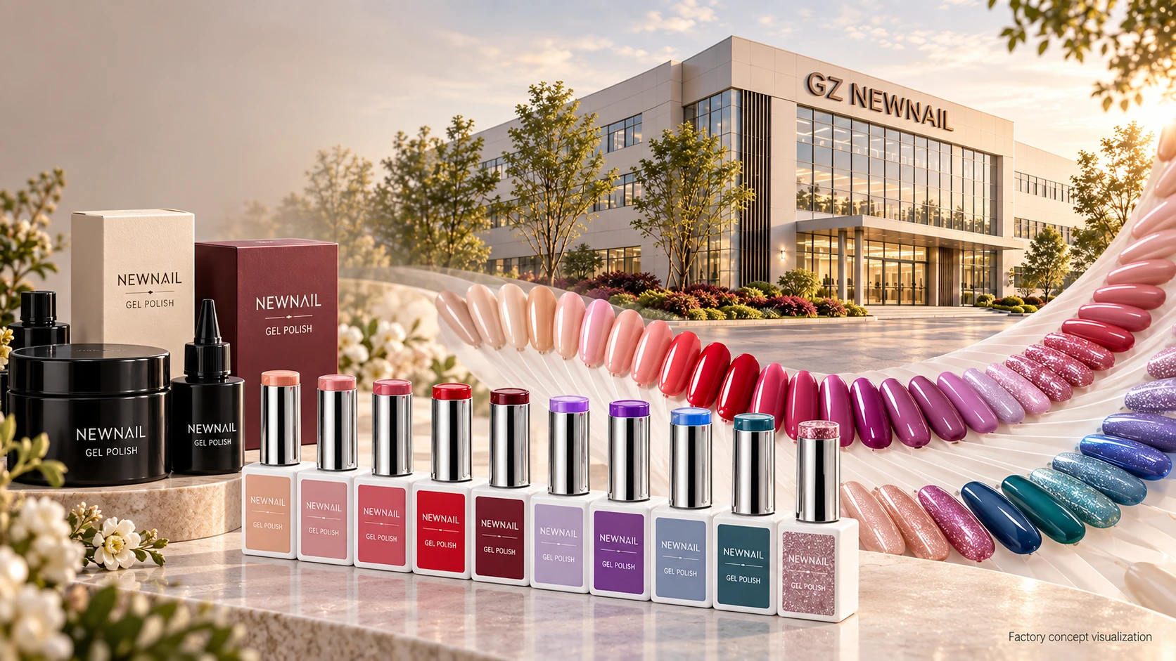 Private label gel polish bottles