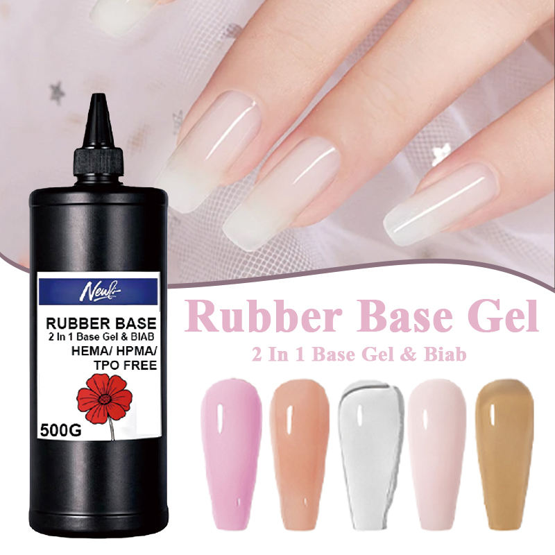 500ml color rubber BIAB base gel