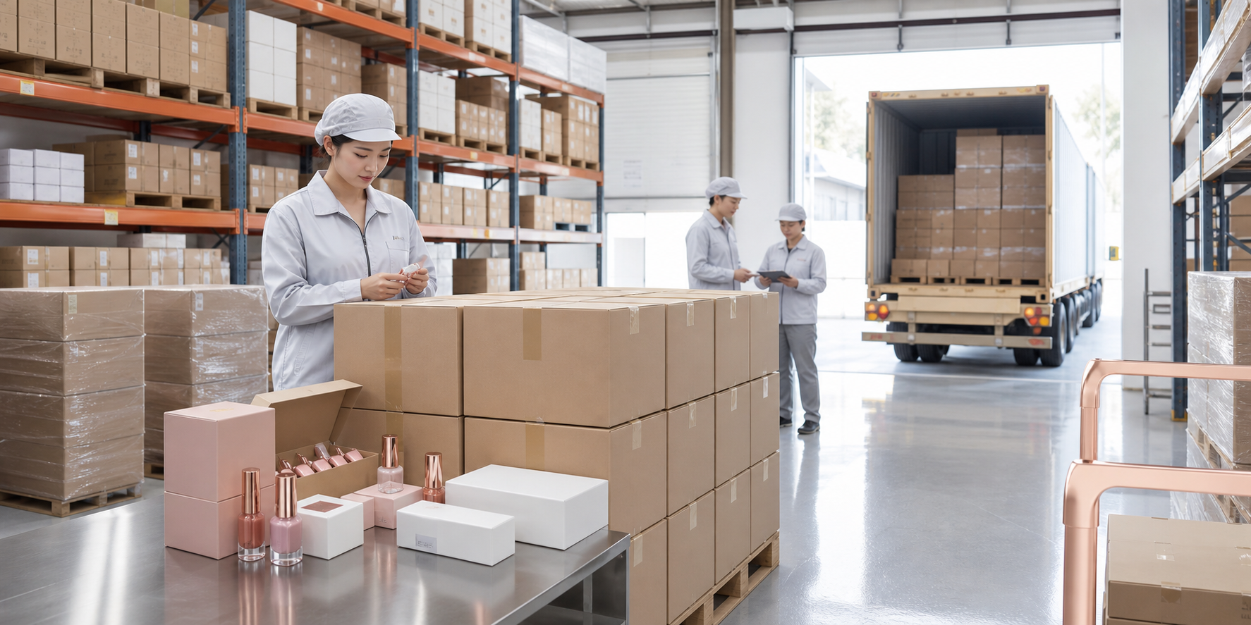Export shipment for nail products
